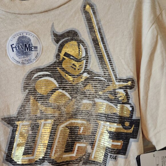 UCF Knights Beige Soft Tee Officially Licensed College Football Womens M NWT - Picture 2 of 9